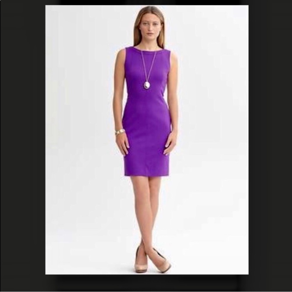 Banana Republic Sleeveless Purple Dress